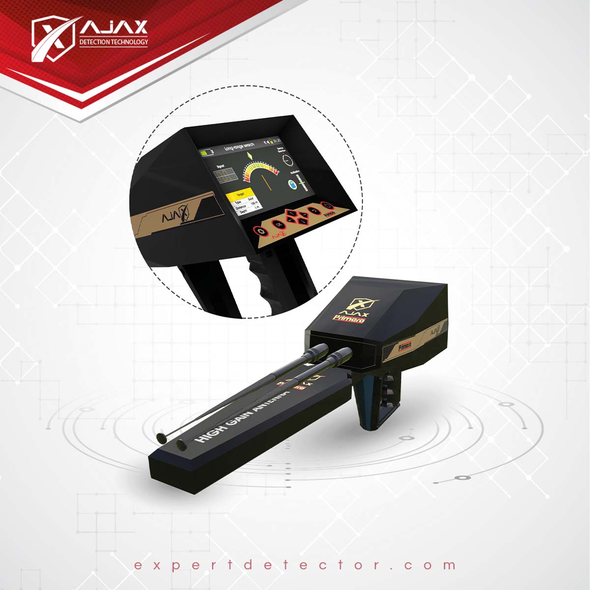 Ajax primero gold detector