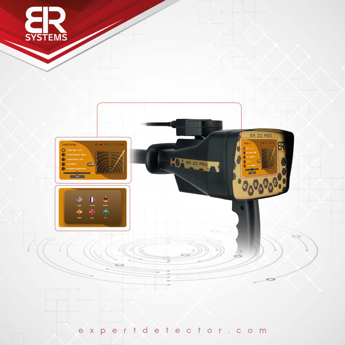 BR 20 pro gold detector